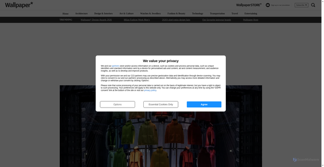 Security scan screenshot of https://www.wallpaper.com
