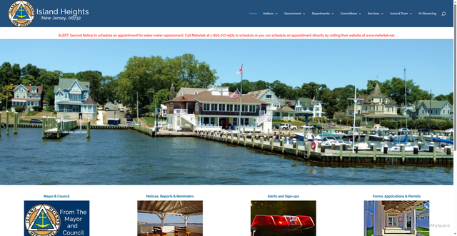 Security scan screenshot of https://islandheightsborough.gov/