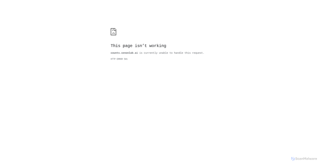 Security scan screenshot of https://counts.xenonlab.ai