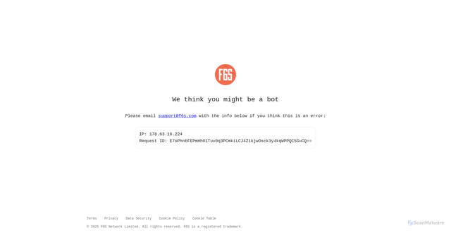 Security scan screenshot of https://www.f6s.com/software/workday