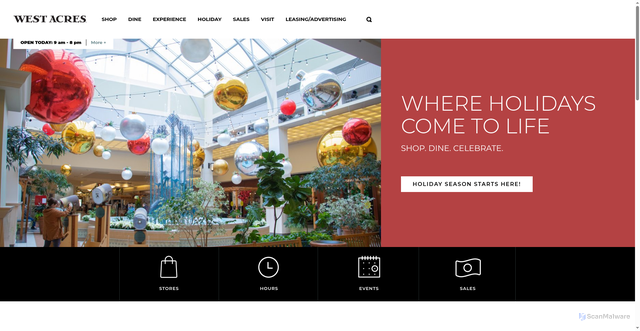 Security scan screenshot of https://westacres.com/