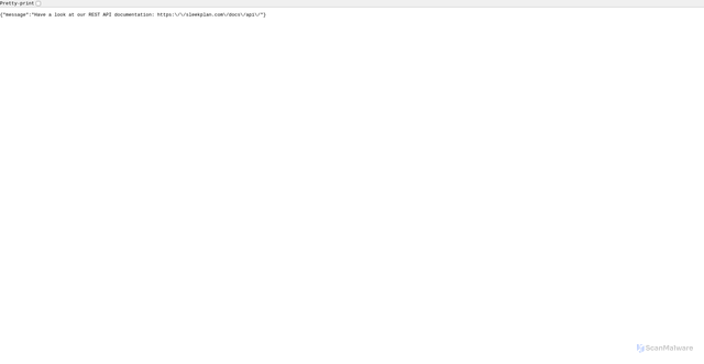 Security scan screenshot of https://api-client.sleekplan.com