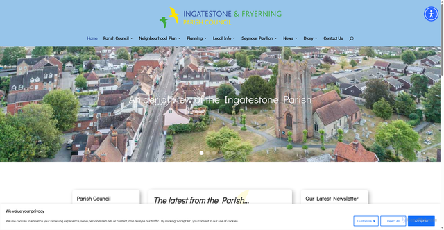 Security scan screenshot of https://www.ingatestone-fryerningpc.gov.uk/