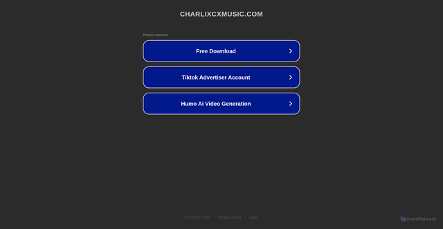 Security scan screenshot of http://www.charlixcxmusic.com/