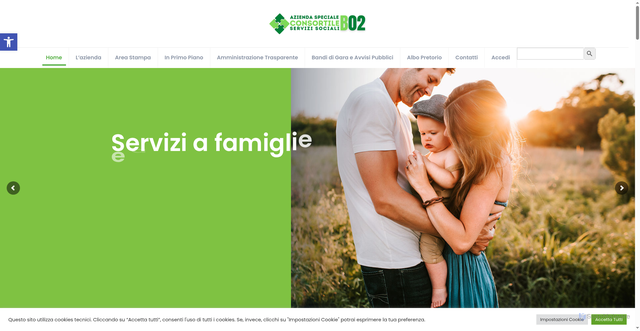 Security scan screenshot of https://www.aziendaservizisocialib2.it/