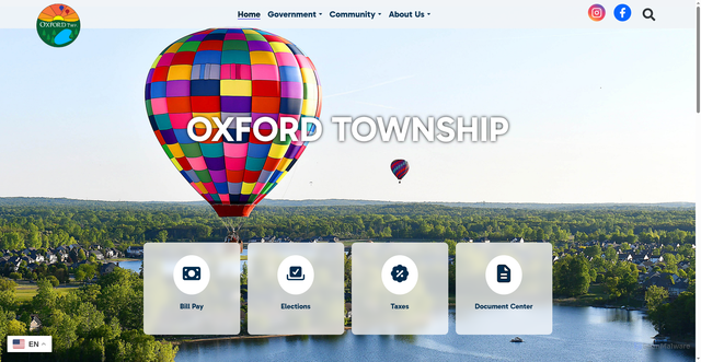 Security scan screenshot of https://oxfordtwp.shumakergroup.com/