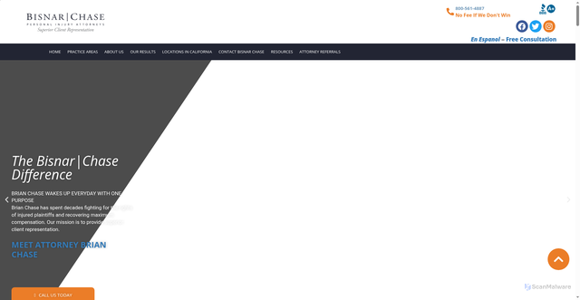 Security scan screenshot of https://www.bestattorney.com/