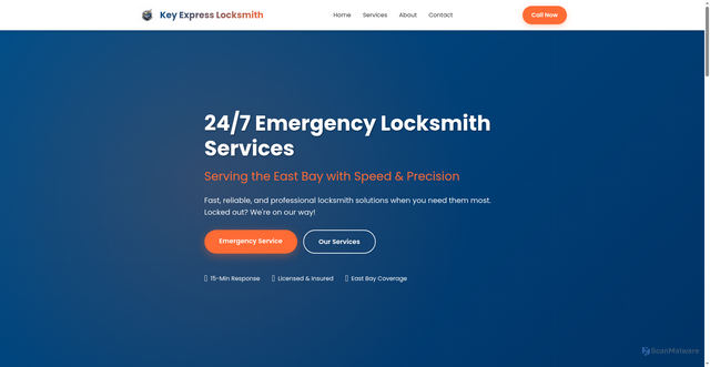 Security scan screenshot of https://keyexpress-locksmith.com/