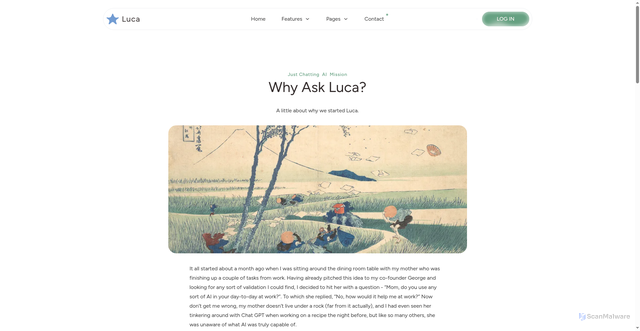 Security scan screenshot of https://ask-luca.pages.dev/blog/post-7/