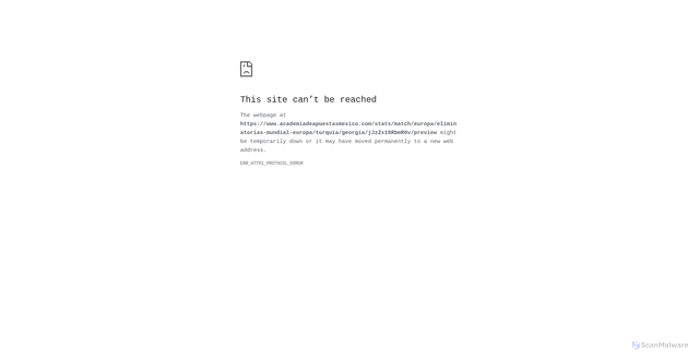 Security scan screenshot of https://www.academiadeapuestasmexico.com/stats/match/europa/eliminatorias-mundial-europa/turquia/georgia/jJzZx18RbmR0v/preview