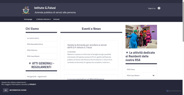 Security scan screenshot of https://www.istitutofalusi.org