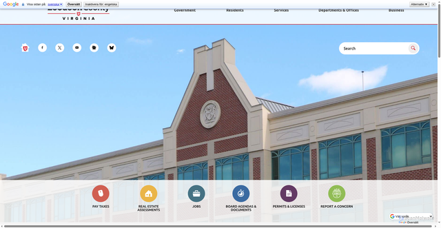 Security scan screenshot of https://www.loudoun.gov/