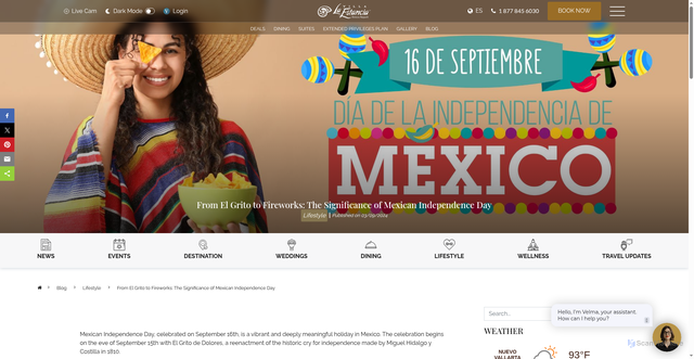 Security scan screenshot of https://rivieranayarit.villalaestancia.com/blog/lifestyle/from-el-grito-to-fireworks-the-significance-of-mexican-independence-day