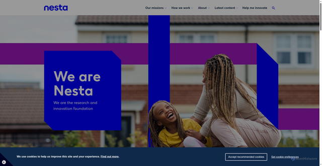 Security scan screenshot of https://www.nesta.org.uk/