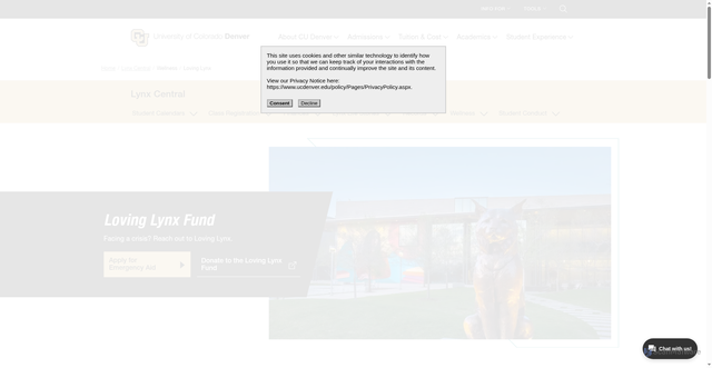 Security scan screenshot of https://www.cudenver.edu/student/wellness/loving-lynx
