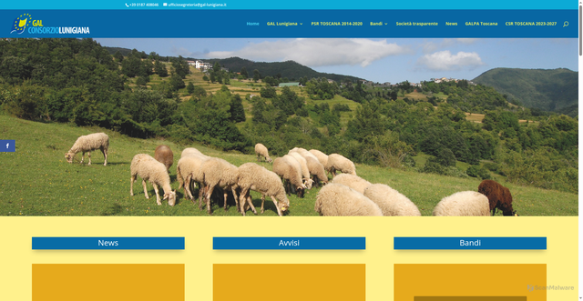 Security scan screenshot of https://www.gal-lunigiana.it