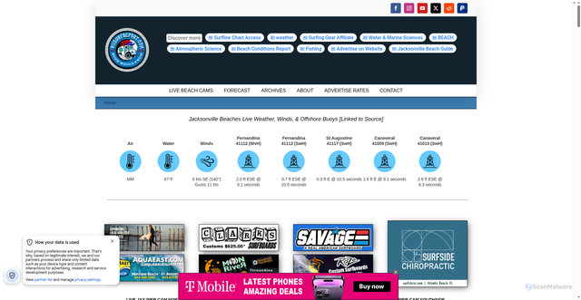 Security scan screenshot of https://911surfreport.com
