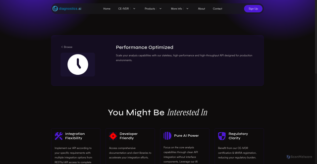 Security scan screenshot of https://dxai-test.pages.dev/integration/ai-api-performance/