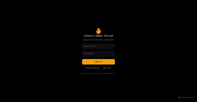 Security scan screenshot of https://lantern-admin-dev.pages.dev/