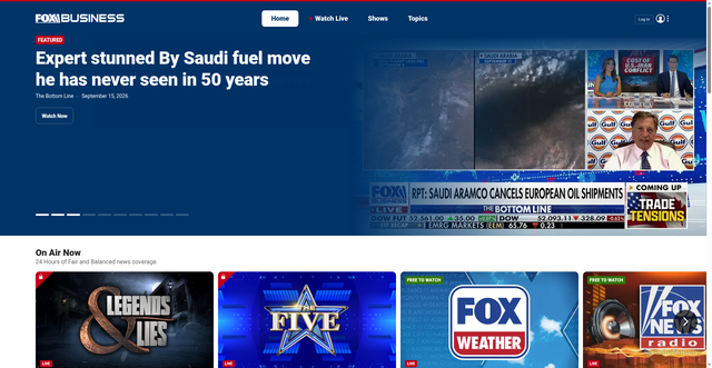 Security scan screenshot of https://video.foxbusiness.com