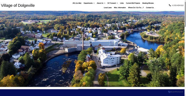Security scan screenshot of https://villageofdolgeville.gov/