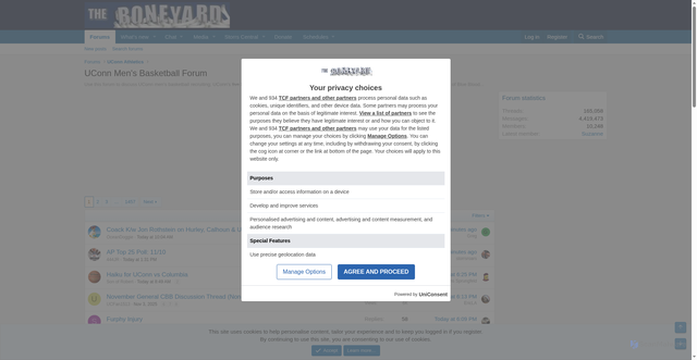 Security scan screenshot of https://the-boneyard.com/forums/uconn-mens-basketball-forum.3/