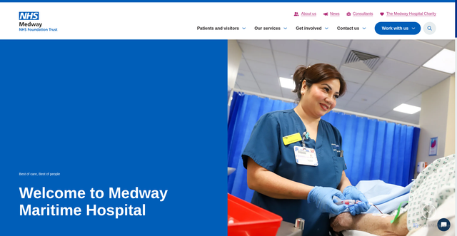 Security scan screenshot of https://www.medway.nhs.uk/