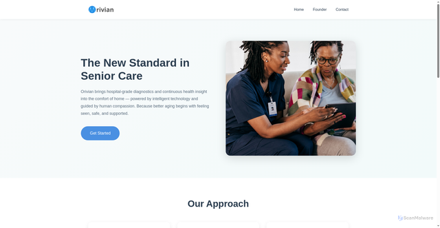 Security scan screenshot of http://orivianhealth.pages.dev/