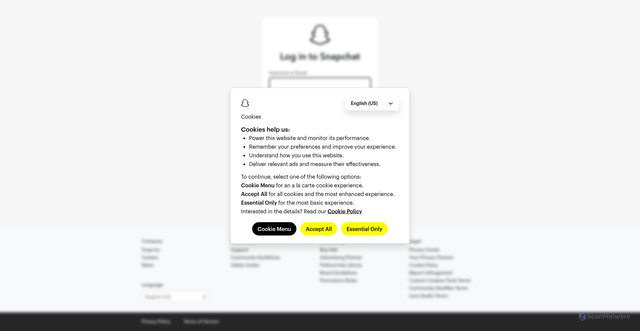 Security scan screenshot of accounts.google.com