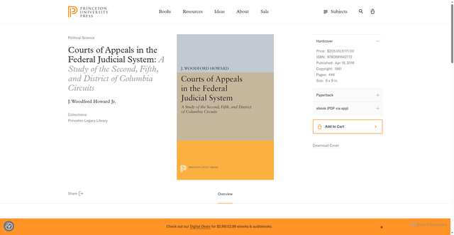 Security scan screenshot of https://press.princeton.edu/books/hardcover/9780691642772/courts-of-appeals-in-the-federal-judicial-system?srsltid=AfmBOoq3vstOLUmyk81p2gtRZErz-MRqPYzz0g74tvCRIK5grQInJMSo