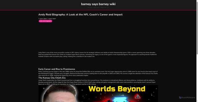 Security scan screenshot of https://nusadigitalflow-dptj67vhrte8.edgeone.app/andy-reid-biography.html