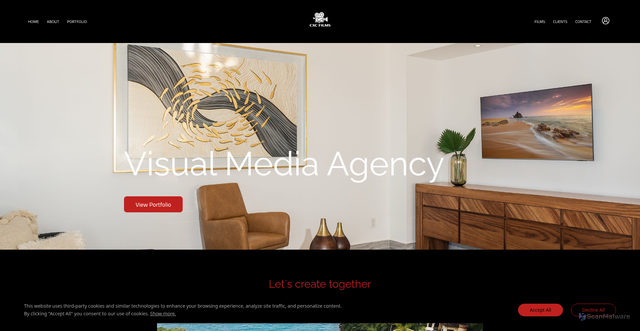 Security scan screenshot of http://cxcfilms.com/