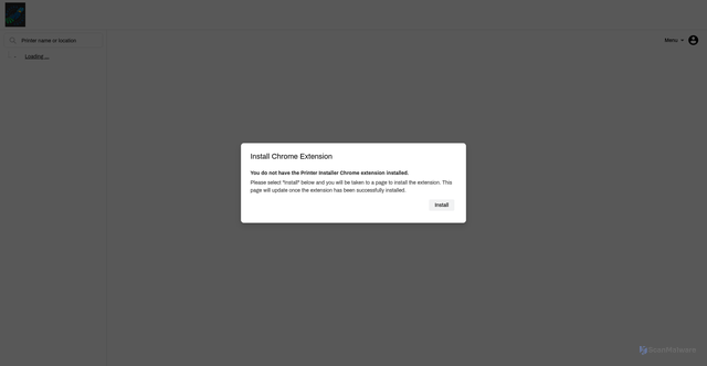 Security scan screenshot of https://maderacounty.printercloud.com