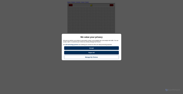 Security scan screenshot of https://minesweeperonline.com/