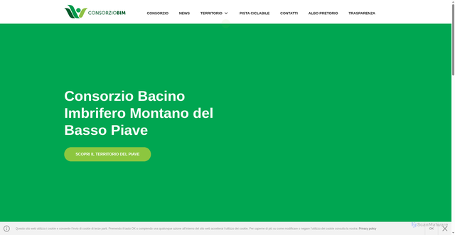 Security scan screenshot of https://www.consorziobim.com