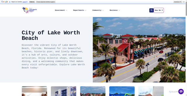 Security scan screenshot of https://lakeworthbeachfl.gov/