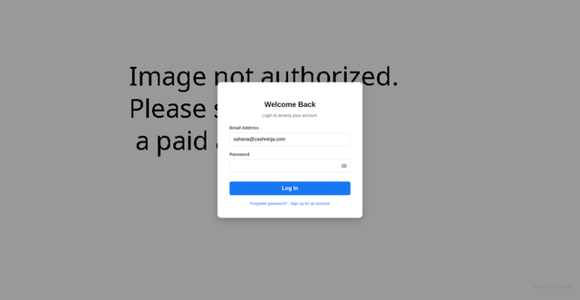 Security scan screenshot of https://9000-firebase-mneeee-1780309173719.cluster-l2bgochoazbomqgfmlhuvdvgiy.cloudworkstations.dev/?email=sahana@cashninja.com