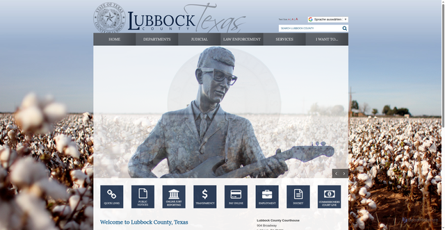 Security scan screenshot of https://www.lubbockcounty.gov/