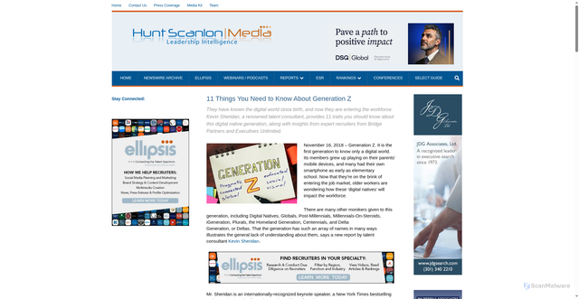 Security scan screenshot of https://huntscanlon.com/11-things-you-need-to-know-about-generation-z/