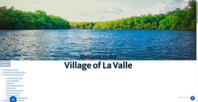 Security scan screenshot of https://villageoflavallewi.gov/