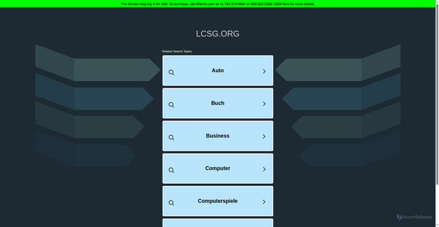Security scan screenshot of http://www.lcsg.org/