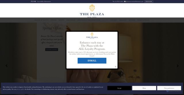 Security scan screenshot of https://www.theplazany.com/