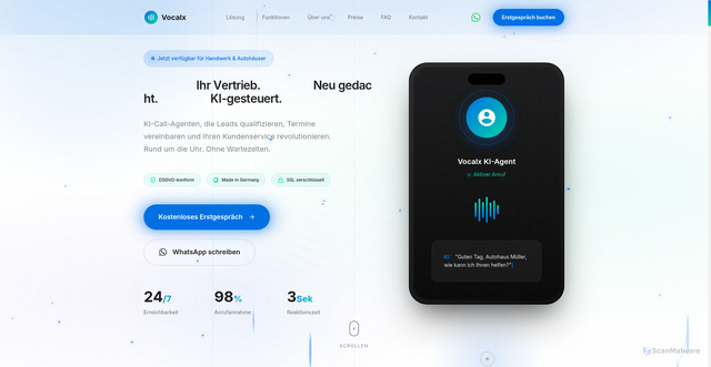 Security scan screenshot of https://asdfghjk-7k1.pages.dev/website-ueberarbeitung.html