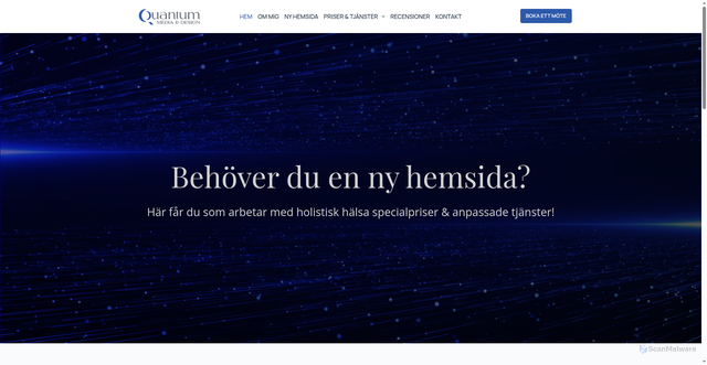 Security scan screenshot of https://kvantummedia.se