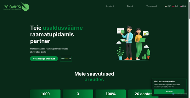 Security scan screenshot of http://pronksirb.ee/
