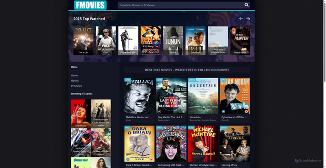 Security scan screenshot of https://fimovies.net/year-movies/2015/