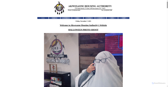 Security scan screenshot of https://aha-nsn.gov/