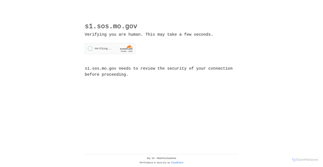 Security scan screenshot of https://s1.sos.mo.gov/elections/voterregistration/