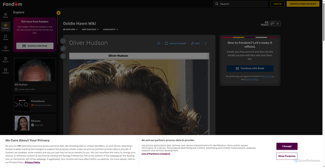 Security scan screenshot of https://goldiehawn.fandom.com/wiki/Oliver_Hudson