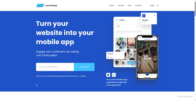 Security scan screenshot of https://mymobileapp.online